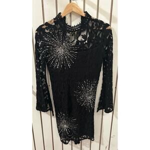 Free People North Star Dress Black Size